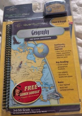 Brand New & Sealed Quantum Pad "Geography: The 7 Continents" Cartridge & Book - Image 1 of 4