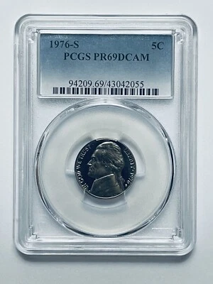 1976-S Jefferson Nickel PCGS PR69DCAM - Image 1 of 4