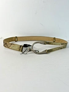 NWT Rolf's Genuine Leather Belt Bronze Liz Horseshoe Shiny Clip Belt Size L/XL - Picture 1 of 10