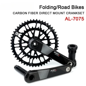 Carbon Fiber Crank Road Bike Direct Mount Bicycle Crankset Chainring Bike Parts - Picture 1 of 44