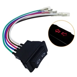 Car Power Window Switch 5-Pin/Wire Arrows UP/DOWN Red LED Light Universal 12V DC - Picture 1 of 7