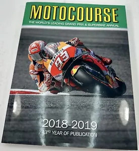 Motocourse 2018-2019 GRAND PRIX ANNUAL Hard Cover with Dust Jacket - Picture 1 of 3