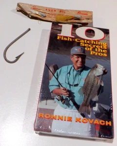 Fishing Rig, Hook, Unopened Ronnie Kovach Video "Fish-Catching Secrets" all Vint - Picture 1 of 12