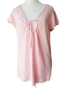 NWT Fashion Bug Women's Casual Plus Stretch Capped Sleeved Cutout Shirt 14/16W - Picture 1 of 4