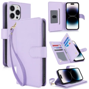 For Samsung Galaxy A52 Google Pixel 7 Magneti Leather Wallet Phone Case Cove US - Picture 1 of 80