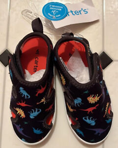 Carters Baby Multi-color Dinosaur Print Troy Style Water Shoes Size 5 or 6