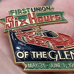 1997 First Union Six Hours Of The Glen Race Event HAT PIN IMSA Porsche Ferrari - Picture 1 of 5