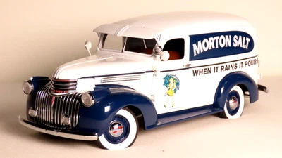 Danbury Mint 1:24 1940 Cheverlet Morton Salt Van INV4610. S3-3 Foto 1 de 4