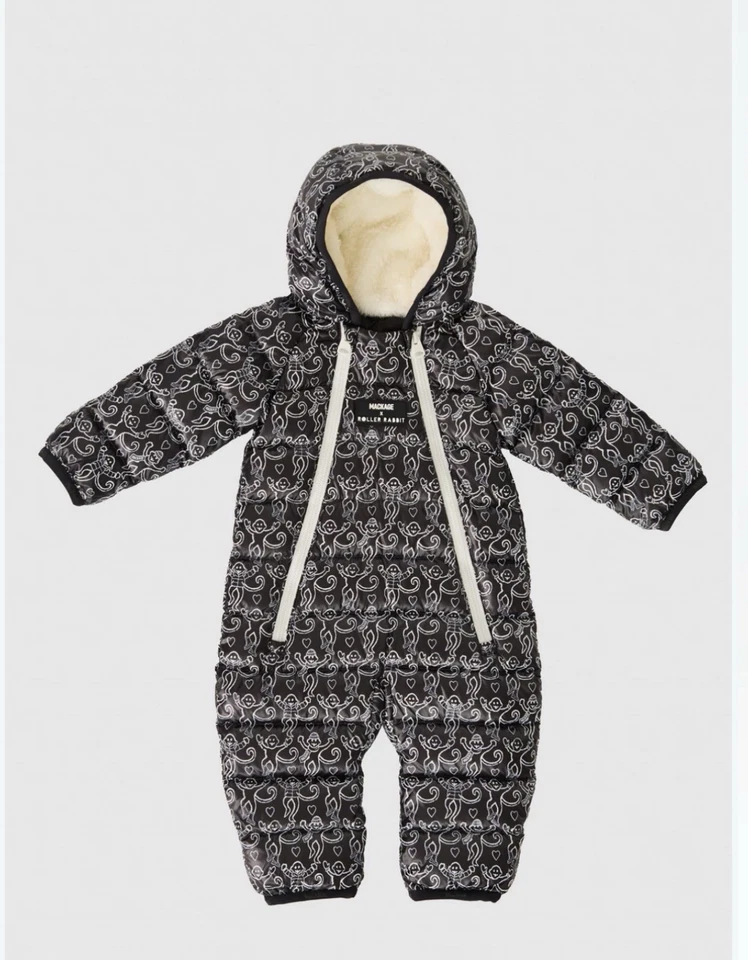 Mackage x Roller Rabbit Kids Baby Down Snowsuit 12M Black $375 NEW Puffer - Image 1 of 4