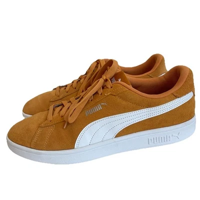 Puma Smash 3.0 Mens Suede Lace Up Sneakers Casual Shoes Size 11 Mustard Yellow - Image 1 of 4