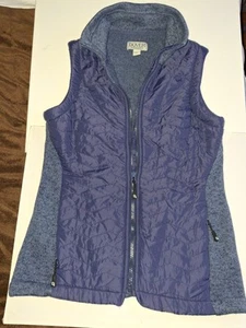 DOVER SADDLERY Vest Womens XS Performance Equestrian Zip Front Zip Pocket Blue - Picture 1 of 5