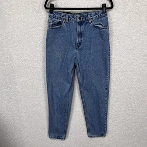 Levi's 521 Tapered Fit Tapered Leg Jeans Womens 12 Short Blue Denim Vintage - Picture 1 of 15