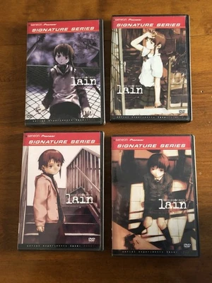 Serial Experiments Lain Vol 1–4 Pioneer DVD Set Complete Series Rare OOP Anime - Image 1 of 4