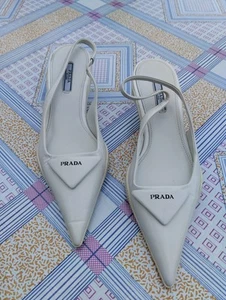 Prada Leather heels Uk Size 37 Very good condition  - Picture 1 of 8