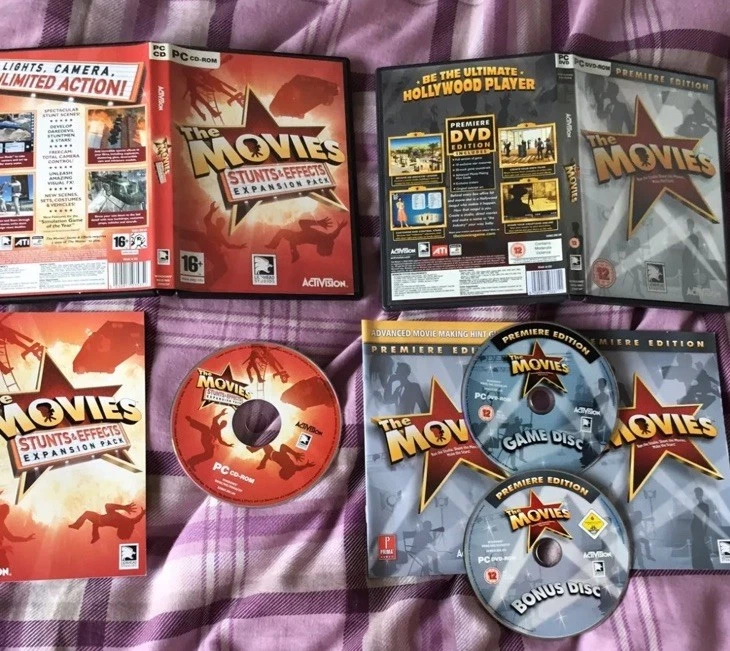 THE MOVIES PREMIERE EDITION & STUNTS EFFECTS EXP PACK (PC) (COMPLETE FROM NEW) - Image 1 of 1