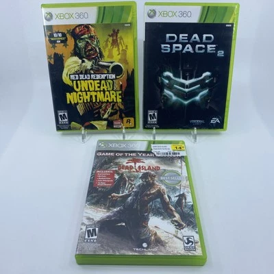 Lot of 3 XBox 360 Horror Games All Complete In Box (Dead Space, Red Dead) - Image 1 of 4