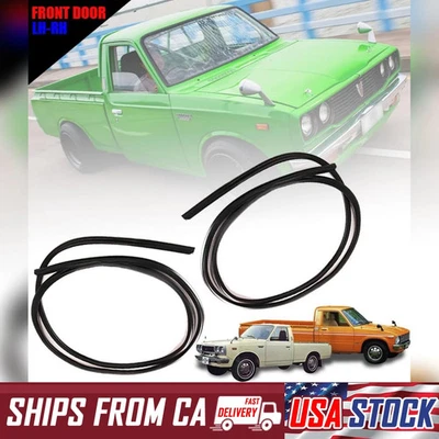 PARA NISSAN DATSUN 620 1500 Pickup 1973-1984 ventana puerta vidrio canal fieltro funcionamiento Foto 1 de 4