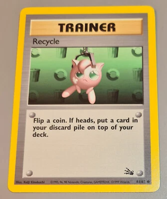 Recycle # 61/62 Common Fossil 2000 Pokemon Englisch Near Mint Vintage - Bild 1 von 3