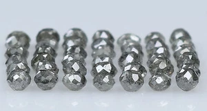 1.00 Ct Natural Loose Diamond Round Beads Salt And Pepper Diamond 1.50 to 3.00MM - Picture 1 of 4