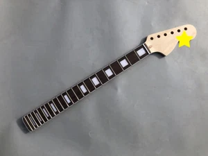 Zum Selbermachen Ahorngitarrenhals 22 Bünde 25,5 Zoll E-Gitarre Teile Block Inlay großer Kopf - Bild 1 von 7