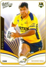 2006 Select NRL Invincible Common Card 110 Dean Widders - Parramatta eels