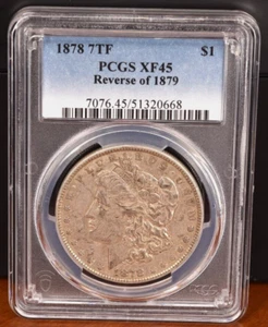 1878 Morgan Silver Dollar REV 1879 PCGS XF45 - Picture 1 of 4