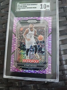 2022-23 Panini Prizm Monopoly 8 Kyrie Irving Purple Shimmer Prizm 42/50 PSA 10 - Picture 1 of 6