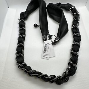 CHICOS  FAUX LEATHER WRAP-NECKLACE NEW ITEM NEW WITH TAG $59.50