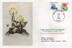 LIGHT OF THE WORLD,  MERRYVILLE, LA  1986  FDC16580 - Picture 1 of 2