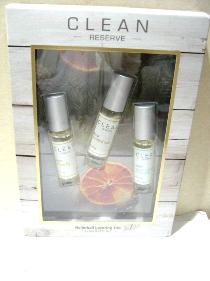 CLEAN Reserve ~ Rollerball Layering Trio - 3 x 0,17 oz/5 mL - Novo na Caixa - Imagem 1 de 1