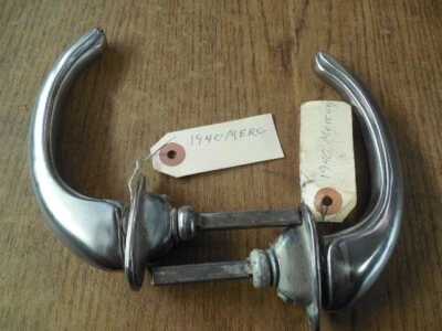 1939 1940 年水星 NOS 不锈钢门外把手 09A-702350 平头 — 第 1/4 张图片