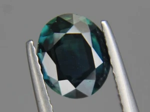 Zafiro verde azul de la mejor calidad VS 1,85 quilates ovalado 8x7 mm piedra preciosa natural suelta - Imagen 1 de 12