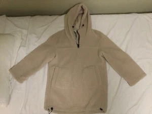 URBAN LAP Women Ivory Fleece Hoody M size Two Pockets & Front zipper - Picture 1 of 5