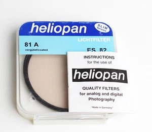 HELIOPAN ES 82mm 81 A 1.2x Coated Filter - Mint in the Box - Picture 1 of 3