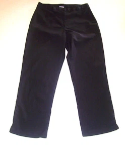 Junior Women's Tangents Black Mid-Rise Dress Capris 3/4 - Picture 1 of 2