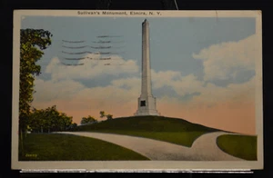 Sullivan's Monument Elmira NY Mailed 1931 - Imagen 1 de 3