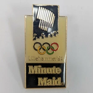 Pin Olímpico 1994 patrocinado por Minute Maid para los Juegos de Lillehammer Noruega - Imagen 1 de 2