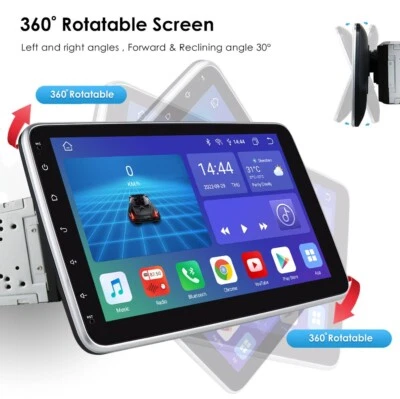 Car Stereo Radio Player GPS Android AUTO Carplay FM Touch Screen 8+128GB Carplay - Image 1 of 4