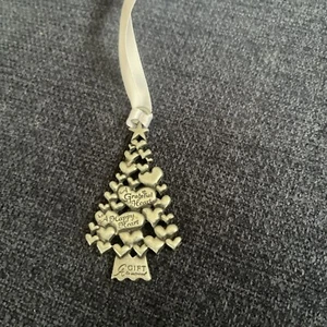 Zinn Baumschmuck von CA Geschenke Lassen Sie sich inspirieren Herz von Weihnachten Zitate EG - Bild 1 von 2