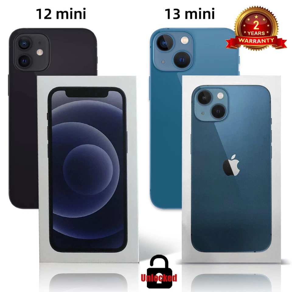 New Sealed Apple iPhone 13 Mini/12 Mini Factory Unlocked 256GB/128GB ALL Carrier - Image 1 of 4