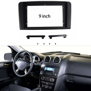 9" Fascia Stereo Radio Bezel Panel Frame Trim 2Din For BENZ ML W164 2006-2010 D - Picture 1 of 3