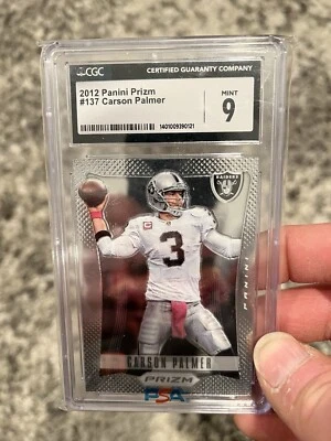 2012 Panini Prizm Carson Palmer Raiders #137 CGC 9 - Image 1 of 2