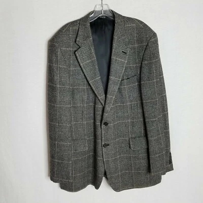 Bill Blass Mens Plaid 100% Camel Hair Sport Coat Blazer Jacket  Size 44 44L - Image 1 of 4