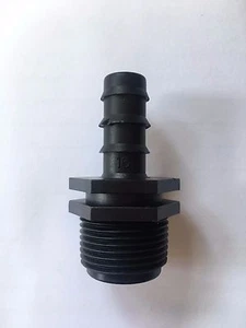 Adaptador macho de riego de púas de 16 mm - hilo BSP de 1/2 - Imagen 1 de 4