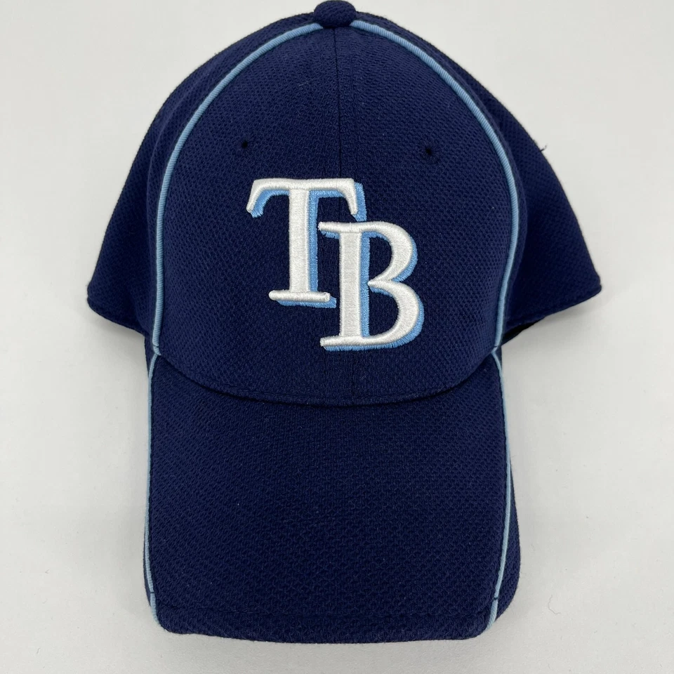 New Era Stretch Fit Hat Men's L/XL Blue Tampa Bay Rays Batting Practice 39Thirty - Image 1 of 4