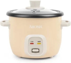 Mini Rice Cooker, 2-Cup Uncooked/4-Cup Cooked, Auto Keep Warm, 1 Qt - Picture 1 of 8