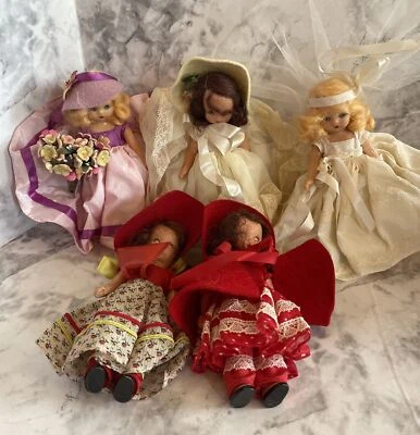 Nancy Ann Libro de Cuentos Ojos Dormidos Muñecas Lote de 5 Madre Ganso Novia Caperucita Foto 1 de 4