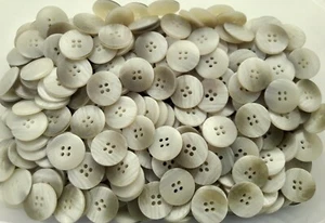 15mm 20mm 23mm Soft Grey Cream Beige Brown Brush Effect 4 Hole Buttons Q667A-C - Picture 1 of 1