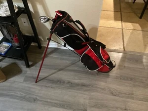 Red Zone Junior Kids Golf Club Set With Stand Bag - With 2 Drivers RH - Picture 1 of 17