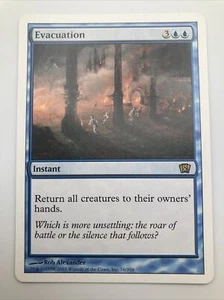 Magic MTG CARD Evacuación 8ª Octava Edición Casi Nuevo - Imagen 1 de 2